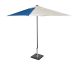 7 ft. Square Commercial Patio Umbrella Black Alternating Panels