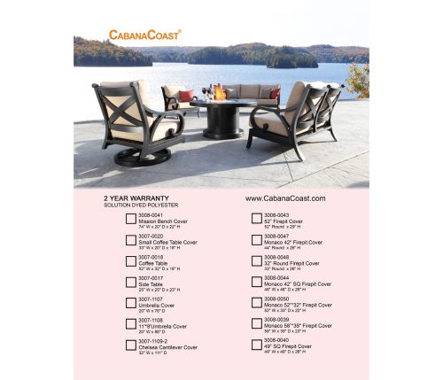 Fire Pit and Accessories Patio Furniture Covers